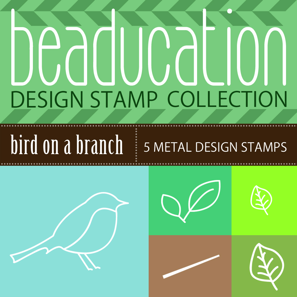 Metal Stamping Tools Beaducation Design Stamp Collection: Bird on a Branch